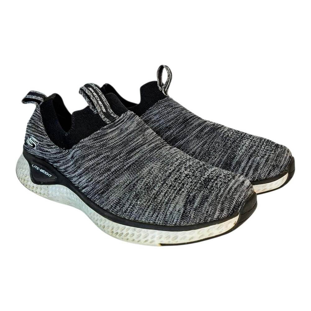 Skechers Solar Fuse Sneakers Mens US 8 Heather Gray Lite-Weight Athletic Shoes